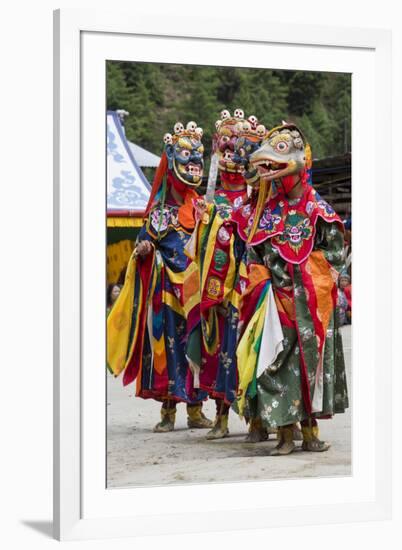 Asia, Bhutan, Haa Tshechu. Dance of the Terrifying Deities-Ellen Goff-Framed Photographic Print