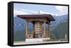 Asia, Bhutan, Punakha Valley. Prayer Wheel at the Nunnery-Ellen Goff-Framed Stretched Canvas