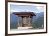 Asia, Bhutan, Punakha Valley. Prayer Wheel at the Nunnery-Ellen Goff-Framed Photographic Print