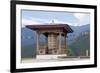 Asia, Bhutan, Punakha Valley. Prayer Wheel at the Nunnery-Ellen Goff-Framed Photographic Print