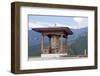 Asia, Bhutan, Punakha Valley. Prayer Wheel at the Nunnery-Ellen Goff-Framed Photographic Print