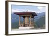 Asia, Bhutan, Punakha Valley. Prayer Wheel at the Nunnery-Ellen Goff-Framed Photographic Print