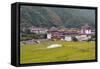 Asia, Bhutan, Thimphu, Royal Palace. Views of the Royal Palace in Thimphu-Ellen Goff-Framed Stretched Canvas