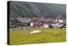 Asia, Bhutan, Thimphu, Royal Palace. Views of the Royal Palace in Thimphu-Ellen Goff-Stretched Canvas