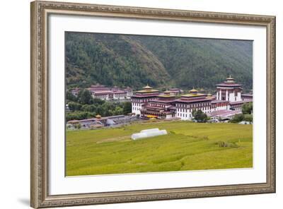 Bhutan Travel Print Watercolor of Royal Palace in Thimpu