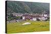 Asia, Bhutan, Thimphu, Royal Palace. Views of the Royal Palace in Thimphu-Ellen Goff-Stretched Canvas