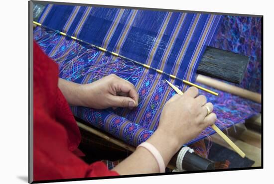 Asia, Bhutan, Thimpu. Bhutanese Textile Weaver.-Kymri Wilt-Mounted Photographic Print