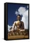 Asia, Bhutan, Thimpu. Buddha Dordenma Overlooking Thimpu-Kymri Wilt-Framed Stretched Canvas