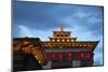 Asia, Bhutan, Thimpu. Tashichho Dzong Roofline-Kymri Wilt-Mounted Photographic Print