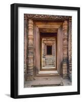 Asia, Cambodia, Angkor Wat Entryway-John Ford-Framed Photographic Print