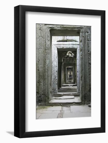 Asia Cambodia, Angkor Wat Hall-John Ford-Framed Photographic Print