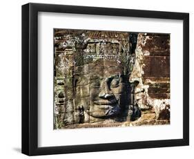 Asia, Cambodia, Angkor Watt, Siem Reap, Faces of the Bayon Temple-Terry Eggers-Framed Photographic Print