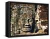 Asia, Cambodia, Angkor Watt, Siem Reap, Faces of the Bayon Temple-Terry Eggers-Framed Stretched Canvas