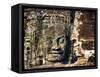 Asia, Cambodia, Angkor Watt, Siem Reap, Faces of the Bayon Temple-Terry Eggers-Framed Stretched Canvas