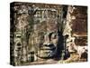 Asia, Cambodia, Angkor Watt, Siem Reap, Faces of the Bayon Temple-Terry Eggers-Stretched Canvas