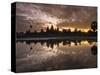 Asia, Cambodia, Angkor Watt, Siem Reap, Sunrise reflections at Angkor Wat-Terry Eggers-Stretched Canvas