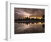 Asia, Cambodia, Angkor Watt, Siem Reap, Sunrise reflections at Angkor Wat-Terry Eggers-Framed Photographic Print