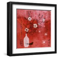 Asia Cherry Tree-Helene Druvert-Framed Art Print