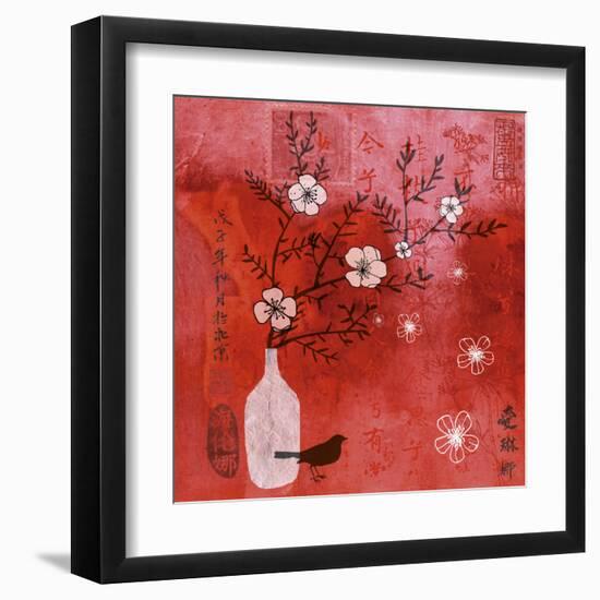 Asia Cherry Tree-Helene Druvert-Framed Art Print