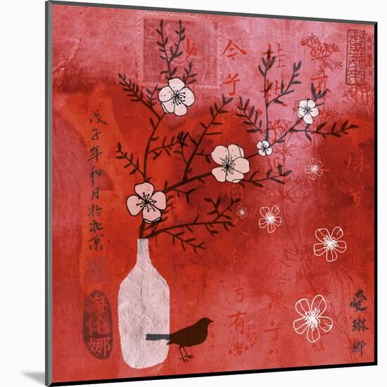 Asia Cherry Tree-Helene Druvert-Mounted Art Print