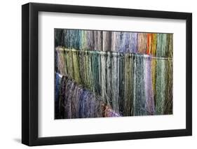 Asia, China, Suzhou. Hanging silk threads for embroidery.-Kymri Wilt-Framed Photographic Print