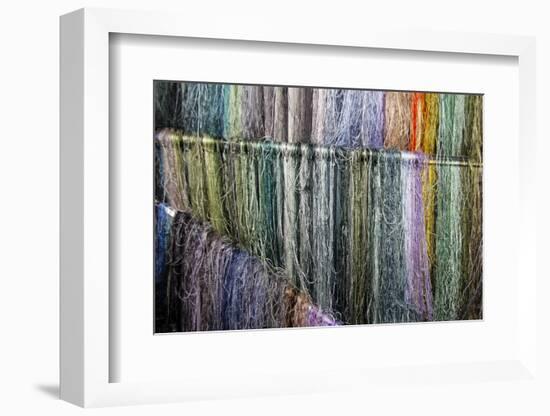 Asia, China, Suzhou. Hanging silk threads for embroidery.-Kymri Wilt-Framed Photographic Print