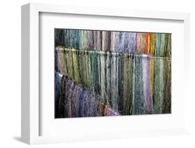 Asia, China, Suzhou. Hanging silk threads for embroidery.-Kymri Wilt-Framed Photographic Print