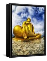 Asia, Golden Buddha in Ang Thong Province of Thailand-Terry Eggers-Framed Stretched Canvas