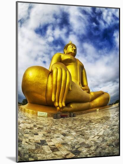 Asia, Golden Buddha in Ang Thong Province of Thailand-Terry Eggers-Mounted Photographic Print