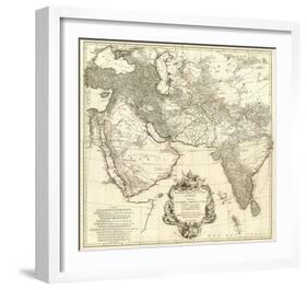 Asia I, c.1751-Jean Baptiste Bourguignon Anville-Framed Art Print