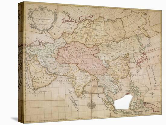 Asia in its Principal Divisions, London, 1767-John Spilsbury-Stretched Canvas