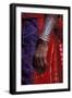 Asia, India, Bikaner. Clothing and silver bracelet detail.-Judith Haden-Framed Photographic Print