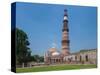 Asia. India, The Qtub Minar of the Alai-Darwaza complex in New Delhi.-Ralph H^ Bendjebar-Stretched Canvas