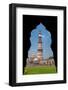 Asia. India, The Qtub Minar of the Alai-Darwaza complex in New Delhi.-Ralph H. Bendjebar-Framed Photographic Print