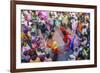 Asia, India, Uttar Pradesh, Nandgaon, Dancing During Holi Festival-ClickAlps-Framed Photographic Print