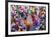Asia, India, Uttar Pradesh, Nandgaon, Dancing During Holi Festival-ClickAlps-Framed Photographic Print
