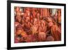 Asia, India, Uttar Pradesh, Nandgaon, Holi Festival of Colors-ClickAlps-Framed Photographic Print