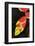 Asia, Indonesia. Heliconia Rostrata Flower-David Slater-Framed Photographic Print