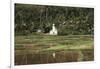 Asia, Indonesia, Sulawesi, View of Church and Field-Tony Berg-Framed Photographic Print