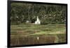 Asia, Indonesia, Sulawesi, View of Church and Field-Tony Berg-Framed Photographic Print