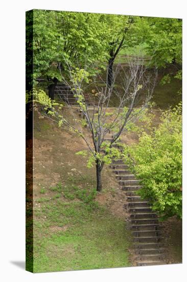 Asia, Japan, Heguri-Cho. Stairway in a Park-Jaynes Gallery-Stretched Canvas