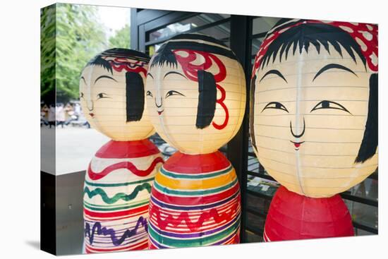 Asia, Japan, Honshu, Decorative Doll Lanterns-Christian Kober-Stretched Canvas