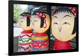 Asia, Japan, Honshu, Decorative Doll Lanterns-Christian Kober-Framed Photographic Print