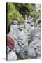 Asia, Japan, Honshu, Hiroshima Prefecture, Miyajima Island, Statues in Daisho in Temple-Christian Kober-Stretched Canvas