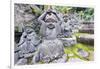 Asia, Japan, Honshu, Hiroshima Prefecture, Miyajima Island, Statues in Daisho in Temple-Christian Kober-Framed Photographic Print