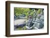 Asia, Japan, Honshu, Hiroshima Prefecture, Miyajima Island, Statues in Daisho in Temple-Christian Kober-Framed Photographic Print