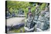 Asia, Japan, Honshu, Hiroshima Prefecture, Miyajima Island, Statues in Daisho in Temple-Christian Kober-Stretched Canvas