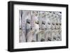 Asia, Japan, Honshu, Hiroshima Prefecture, Miyajima Island, Statues in Daisho in Temple-Christian Kober-Framed Photographic Print