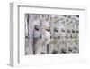 Asia, Japan, Honshu, Hiroshima Prefecture, Miyajima Island, Statues in Daisho in Temple-Christian Kober-Framed Photographic Print