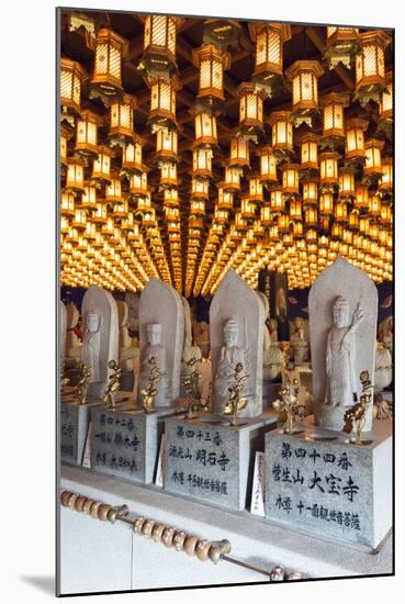 Asia, Japan, Honshu, Hiroshima Prefecture, Miyajima Island, Statues in Daisho in Temple-Christian Kober-Mounted Photographic Print